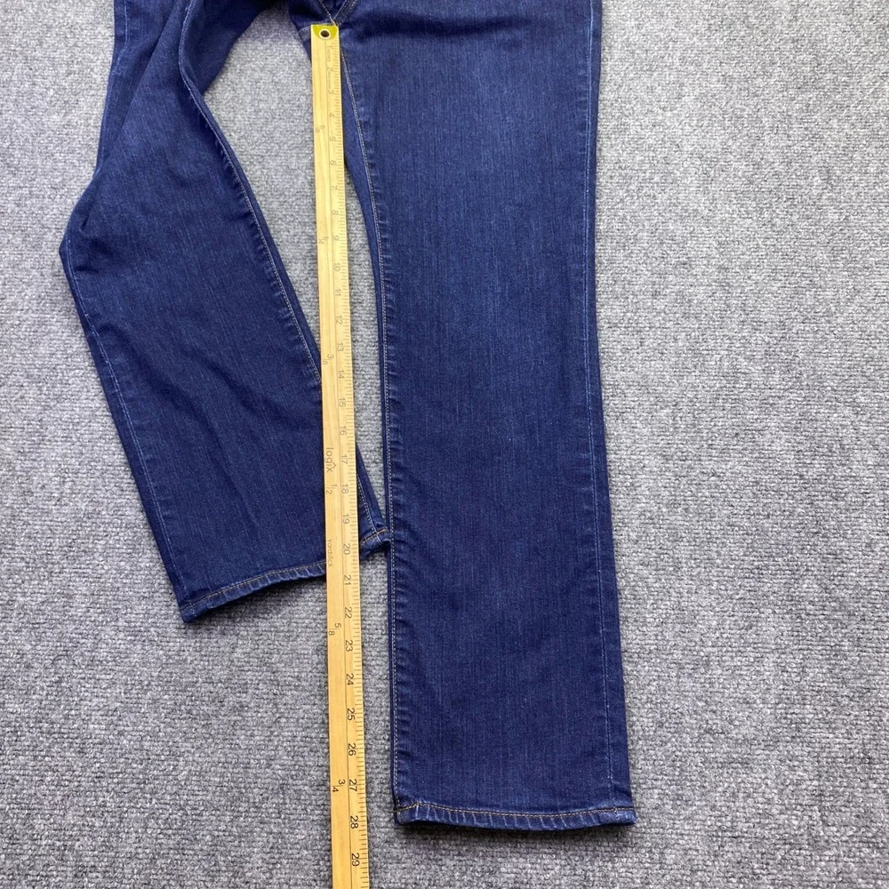 Lauren Ralph Lauren Womens Size 10 Dark Wash Straight Leg Jeans Blue Denim